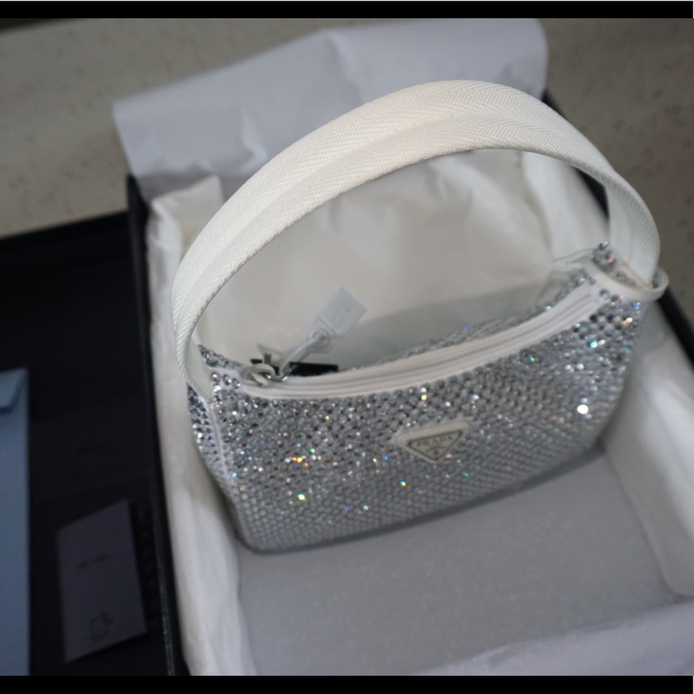 Prada Crystal Re-edition 2000 Silk Mini-Bag - Picture 6 of 8